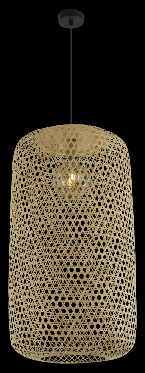 Globo Lighting - MIRENA - Hängeleuchte Bambus naturfarben, 1x E27