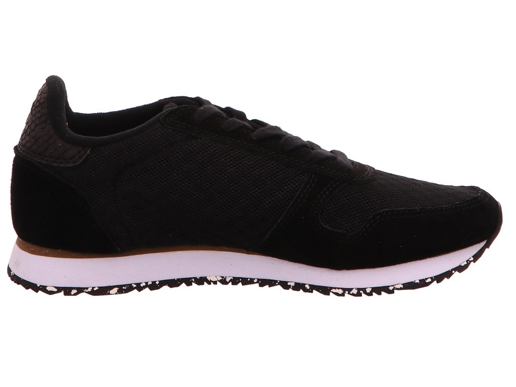 WODEN Freizeit Schnürer schwarz Ydun Suede Mesh II