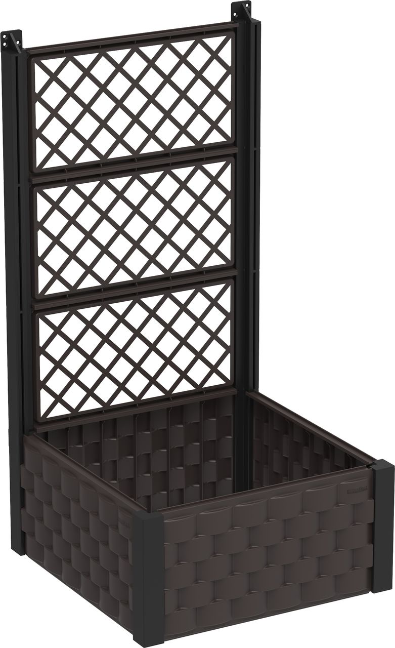 Duramax Kräutergarten 55 x 55 cm mit Rankhilfe Braun DURAMAX IDMFPGB006DW