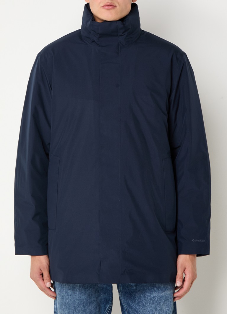 Calvin Klein Padded parka with stowable hood and zip pockets
