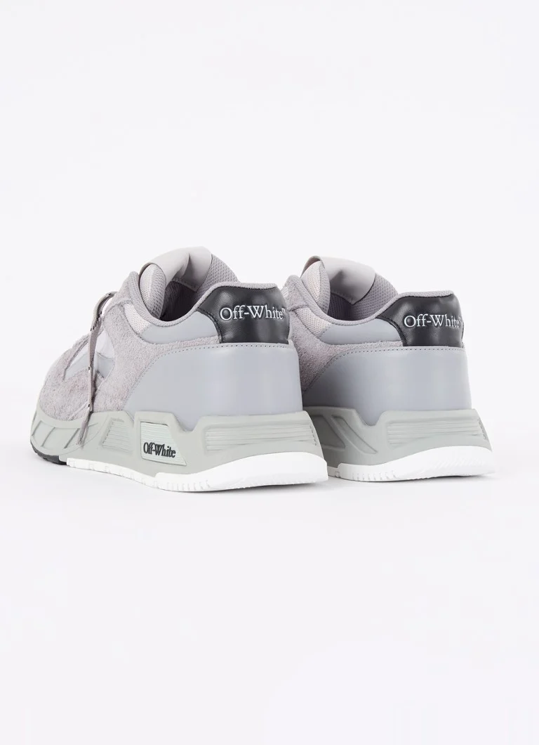Sneakers Off-White Kick Off con dettagli in pelle e camoscio