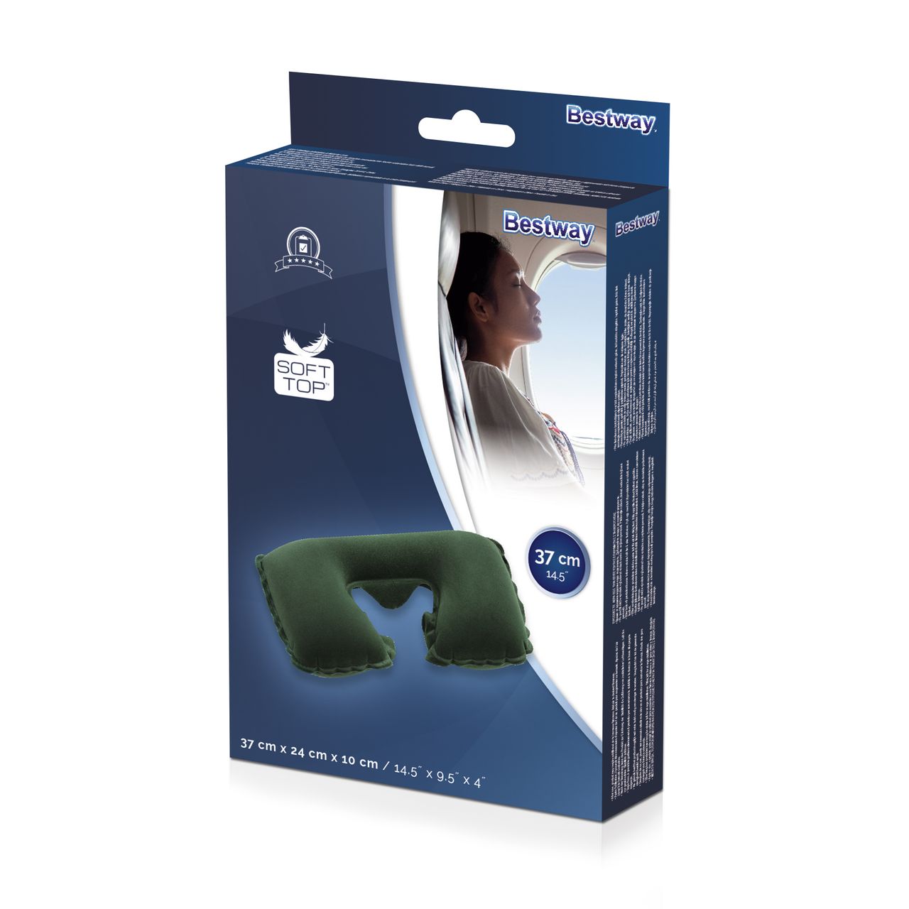 Bestway Reise-Nackenkissen 37 x 24 x 10 cm, sortiert