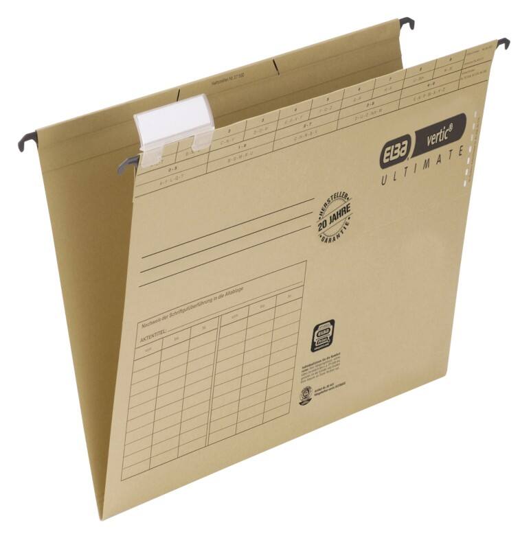 ELBA Hängemappen Vertic Ultimate DIN A4 Braun Karton 25 Stück