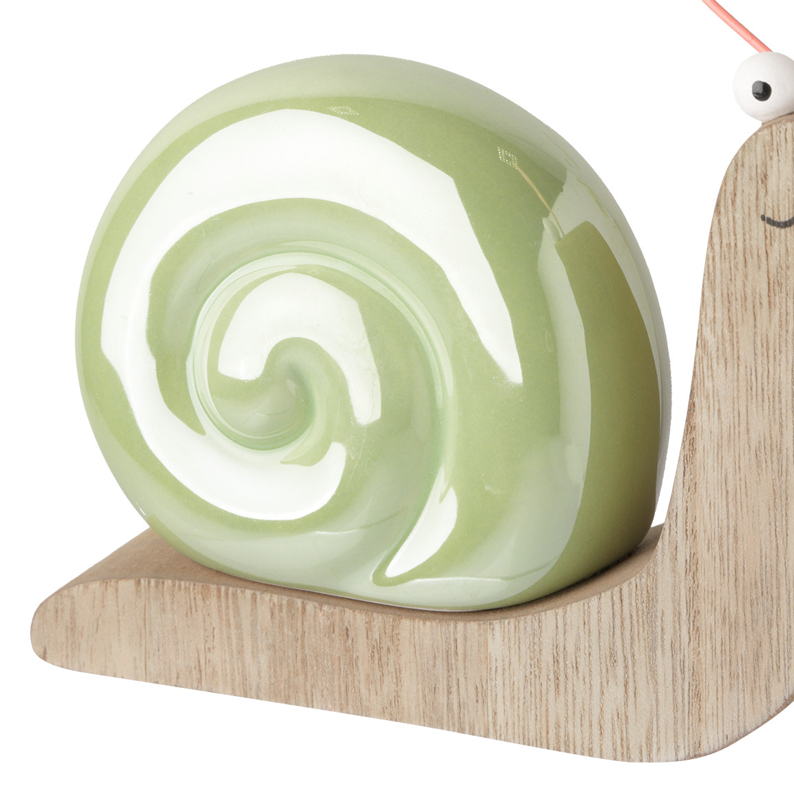 Deko-Schnecke mit Keramikhaus