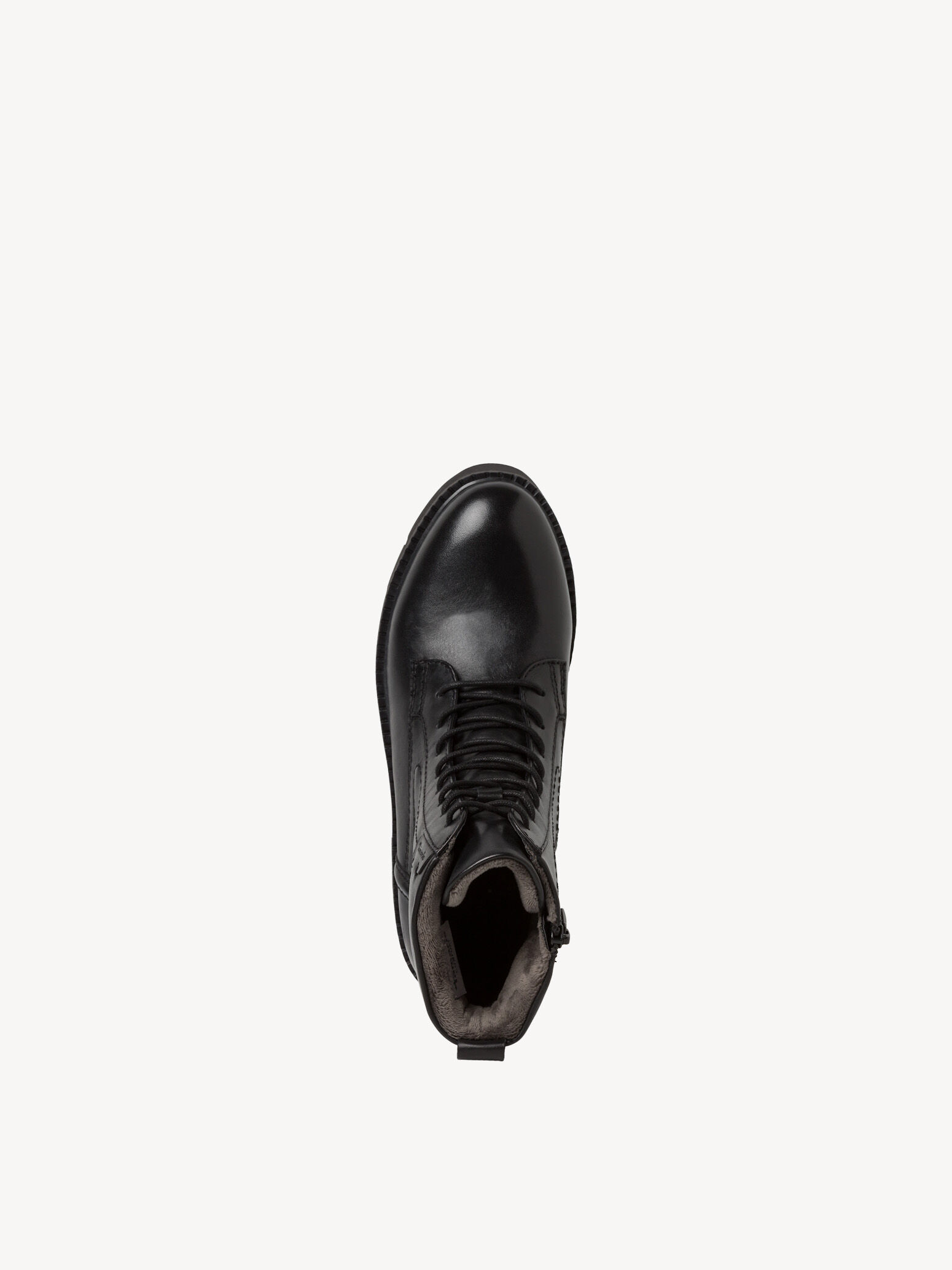 Bottine en cuir - noir