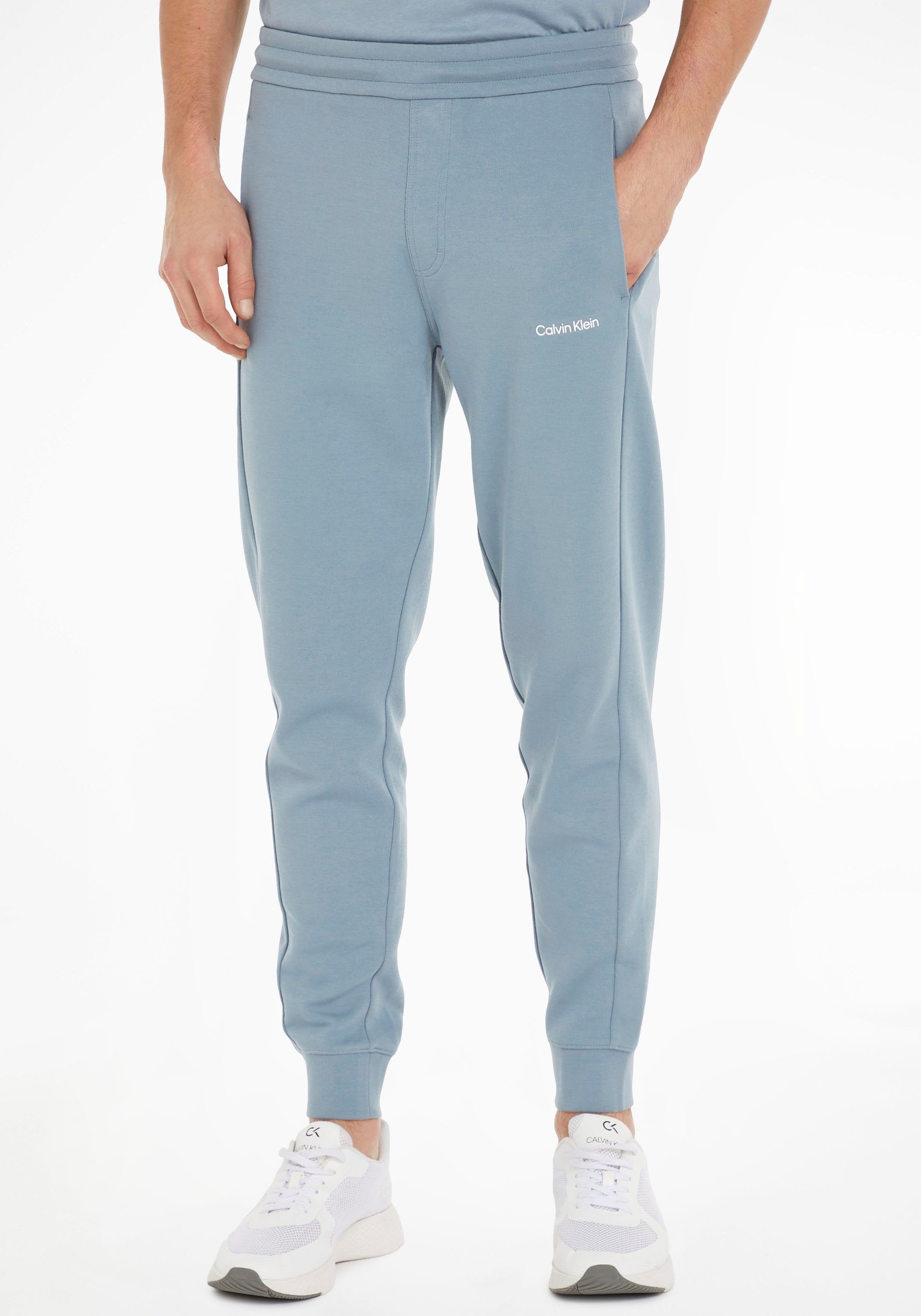 Calvin Klein Sweathose MICRO LOGO JOGGER mit kontrastfarbenem Saum am Bein