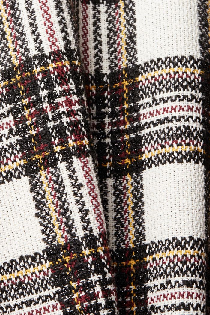 Einfarbiger, doppelreihiger Bouclé-Blazer