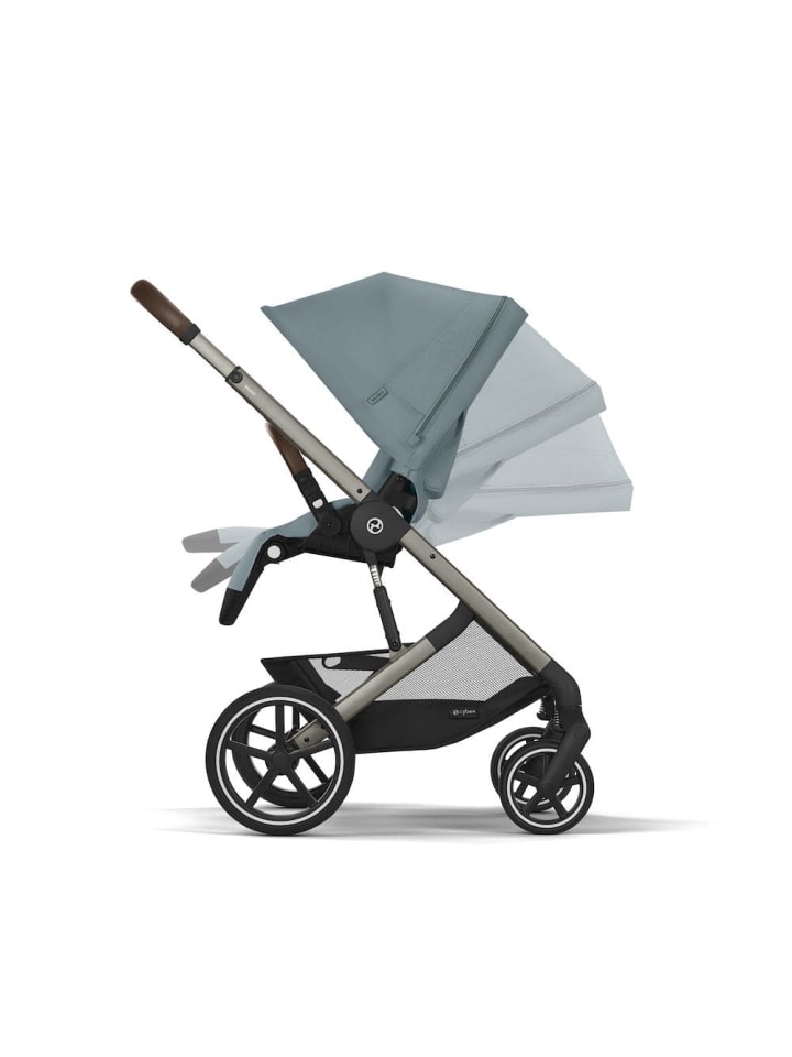 Cybex Cybex Balios S Lux Kinderwagen - Farbe: Stormy Blue / Gestell Taupe günstig kaufen onesize