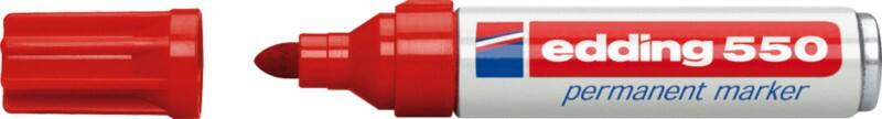 Edding Permanentmarker 4-550002 3-4mm Rundspitze Rot