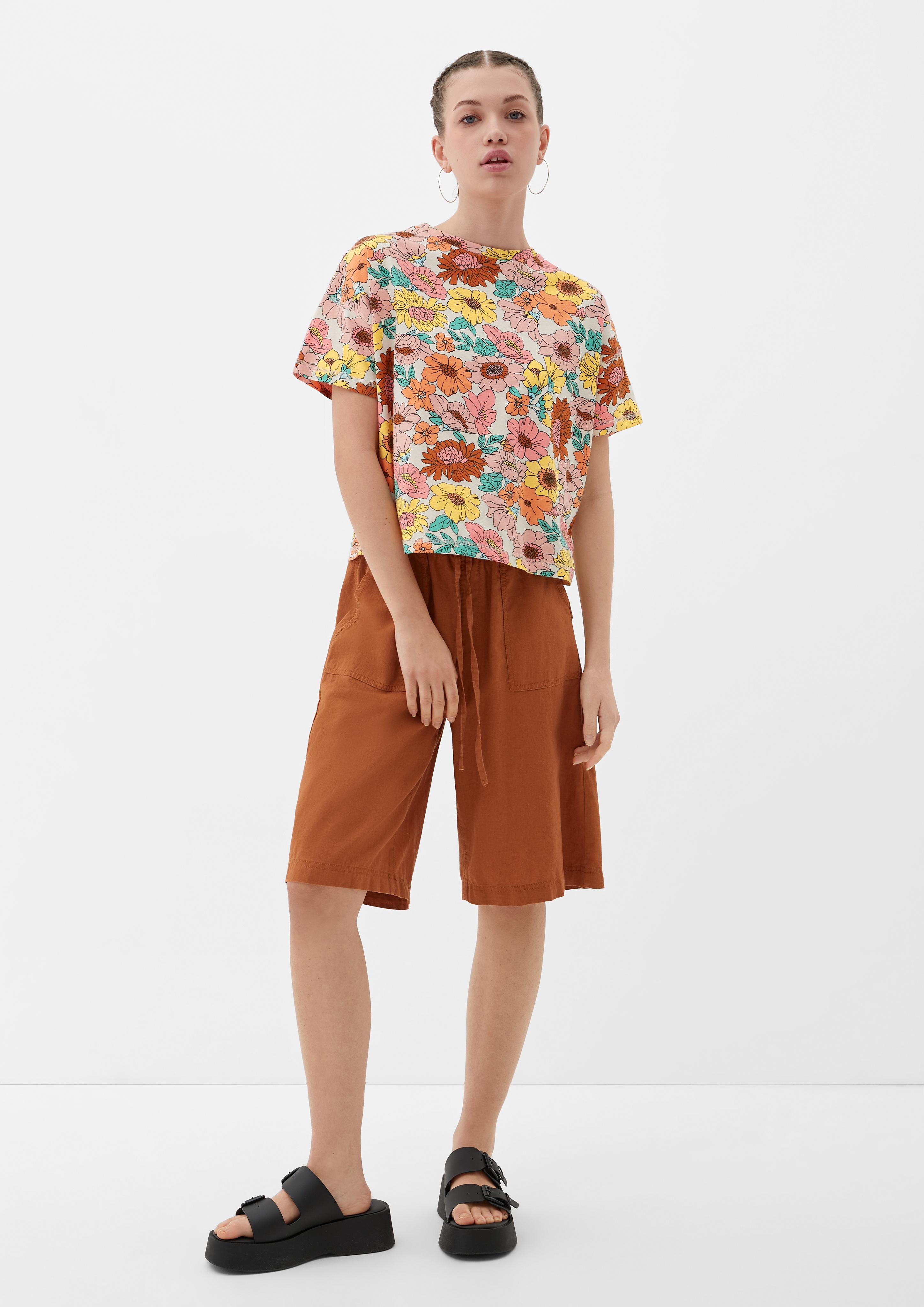 Baumwollshirt mit Allover-Print  2131309-08A0