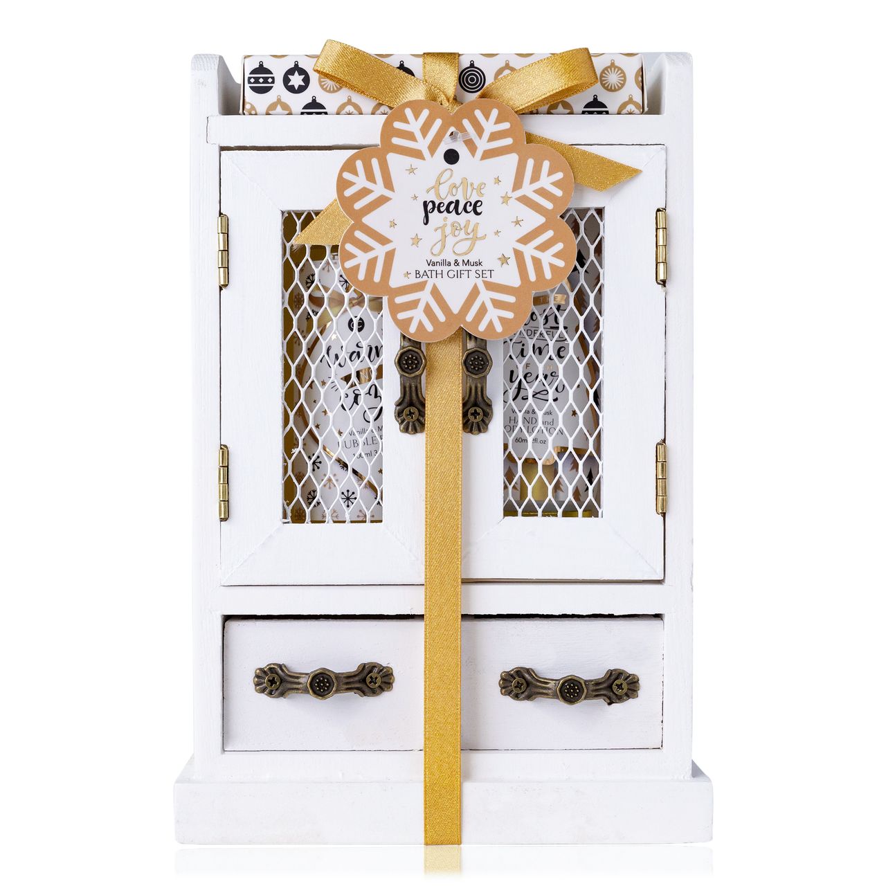 accentra Badeset WINTER MAGIC in Holzschrank