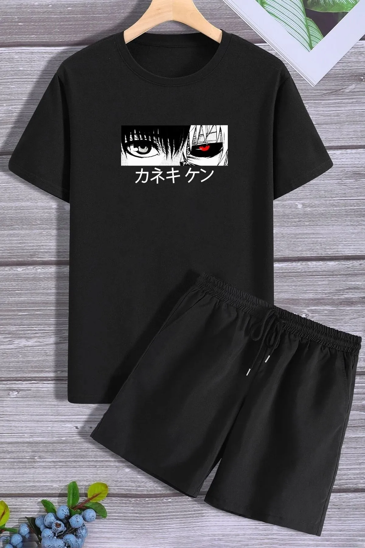 trendypassion  Anime-Shorts-T-Shirt-Trainingsanzug-Set