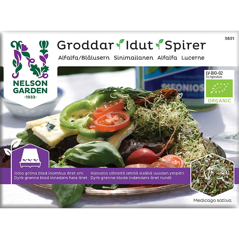 Nelson garden Spirer Alfalfa organic