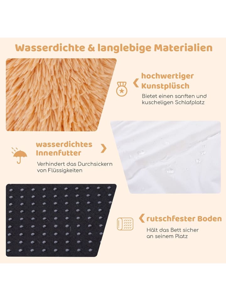 COSTWAY Hundebett für Menschen & Hunde in Braun günstig kaufen onesize
