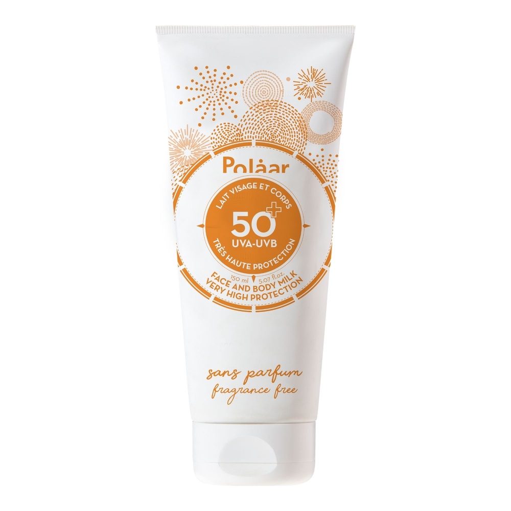 Polaar Sun Lait solaire Visage et Corps SPF50+ Très Haute Protection Sans Parfum