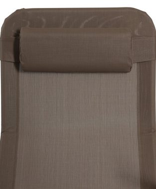 MERXX Gartenliege XXL, Stahl/Textil, inkl. Kopfkissen