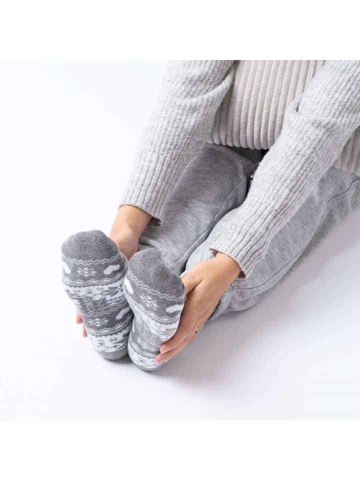 Occulto 6er Pack Norweger Socken Frida in Rot-Grau-Blau günstig kaufen