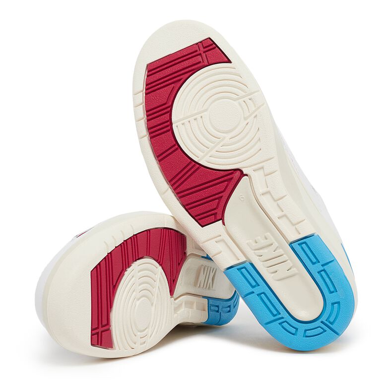 JORDAN Air Jordan 2 Retro Low “UNC to Chicago” white/gym red-dk powder blue
