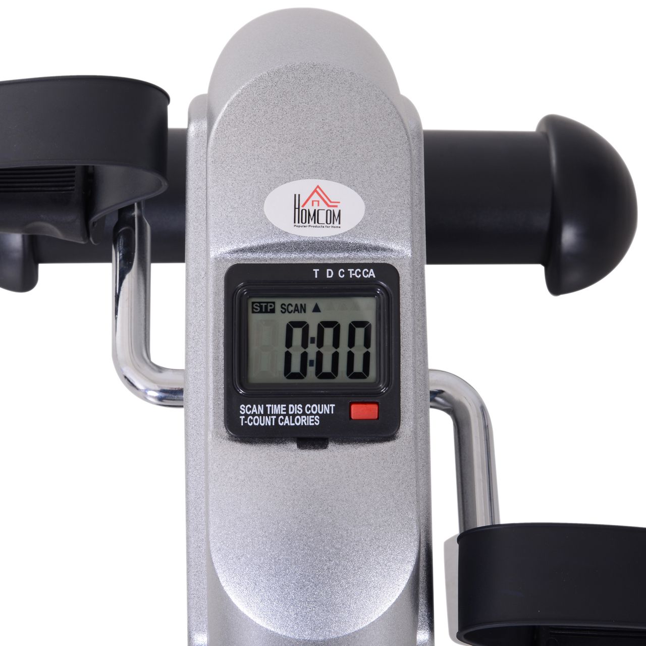HOMCOM Heimtrainer Mini Bike Pedaltrainer Trainingsrad mit LCD-Display