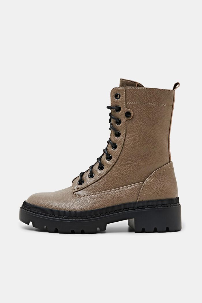 Schnürboots aus veganem Leder