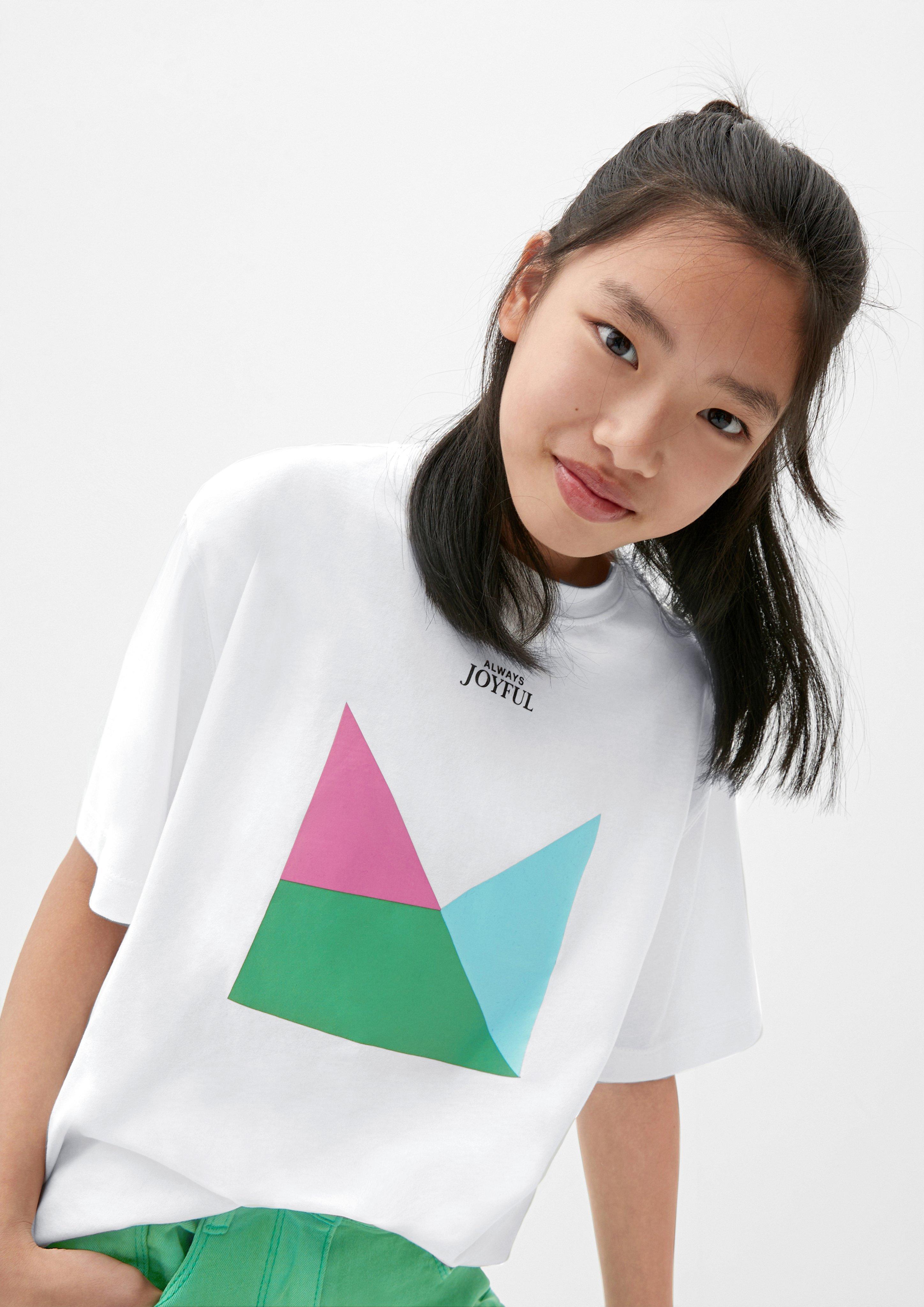 Jerseyshirt mit Frontprint  2130427-0100