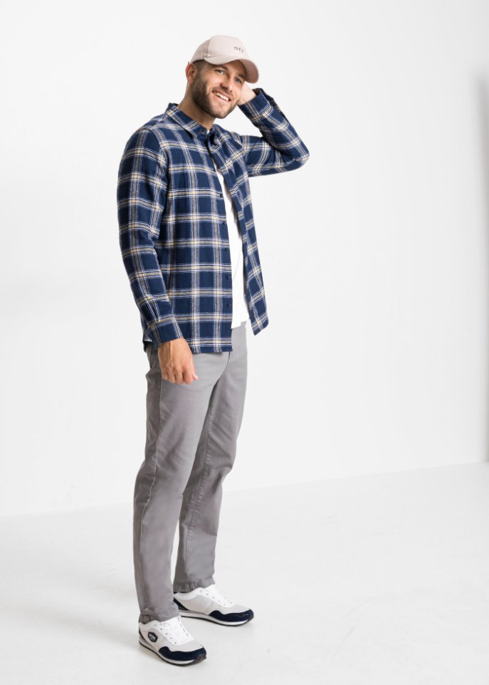 Flanell-Langarmhemd