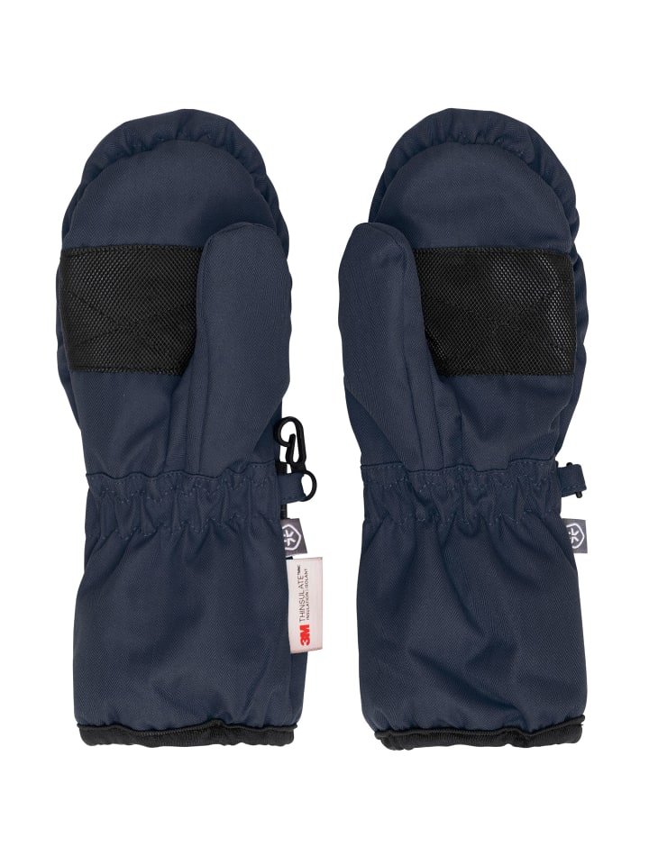 Color Kids Skihandschuhe COMittens-Waterproof - 5459 5459 Verstellbare Handschuhe mit Logo in Blau günstig kaufen