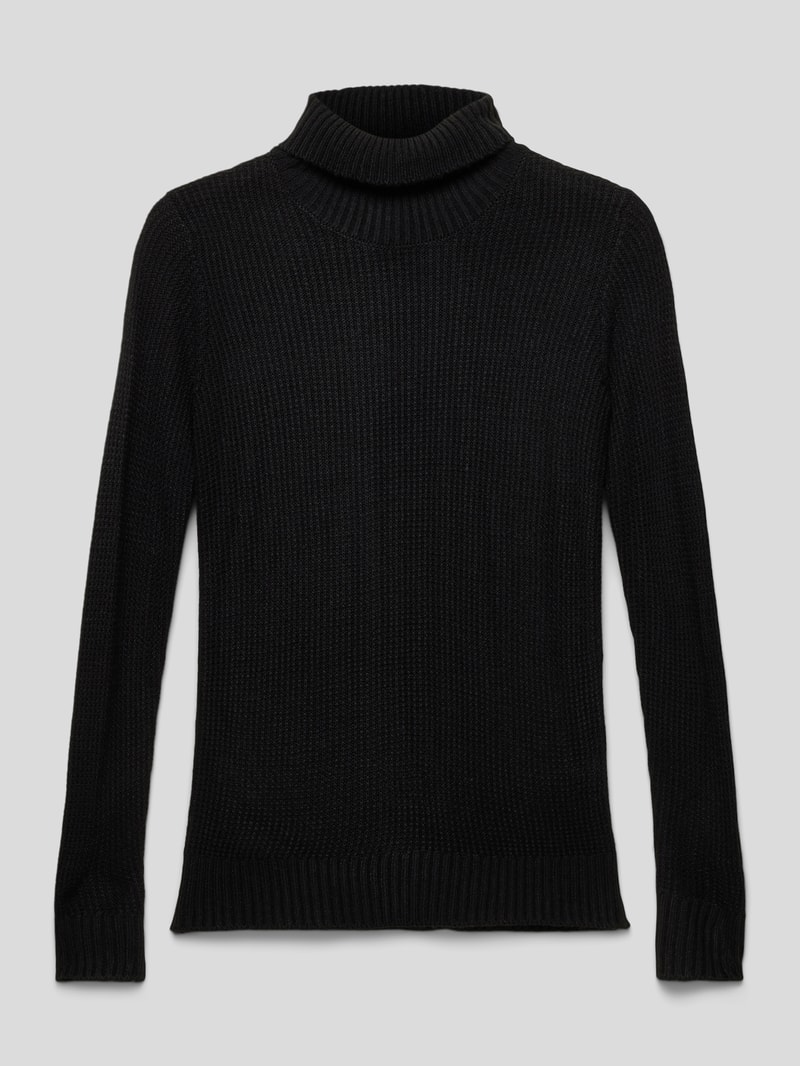 Strickpullover mit Rollkragen Modell 'JORKYLE' in schwarz