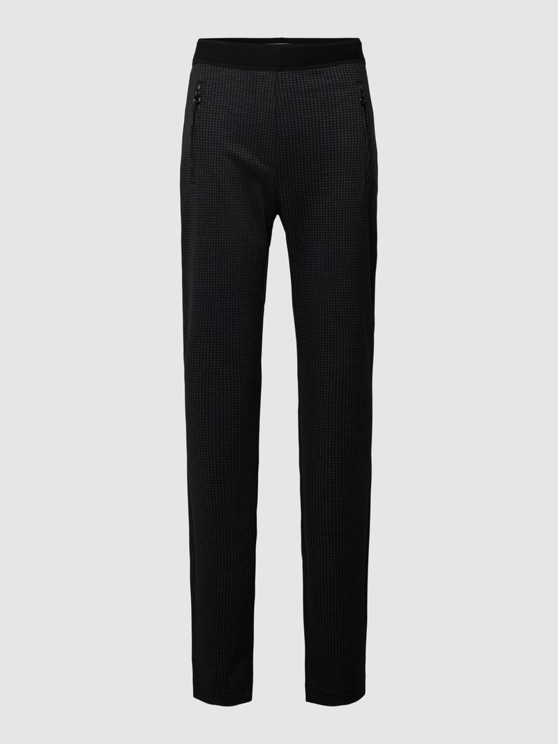 Skinny Fit Stoffhose mit Stretch-Anteil in schwarz