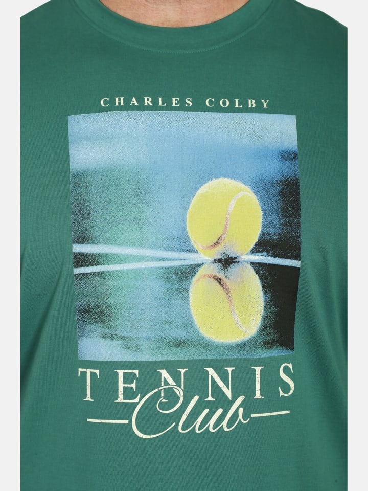 Charles Colby T-Shirt EARL HYLMER in grün günstig kaufen