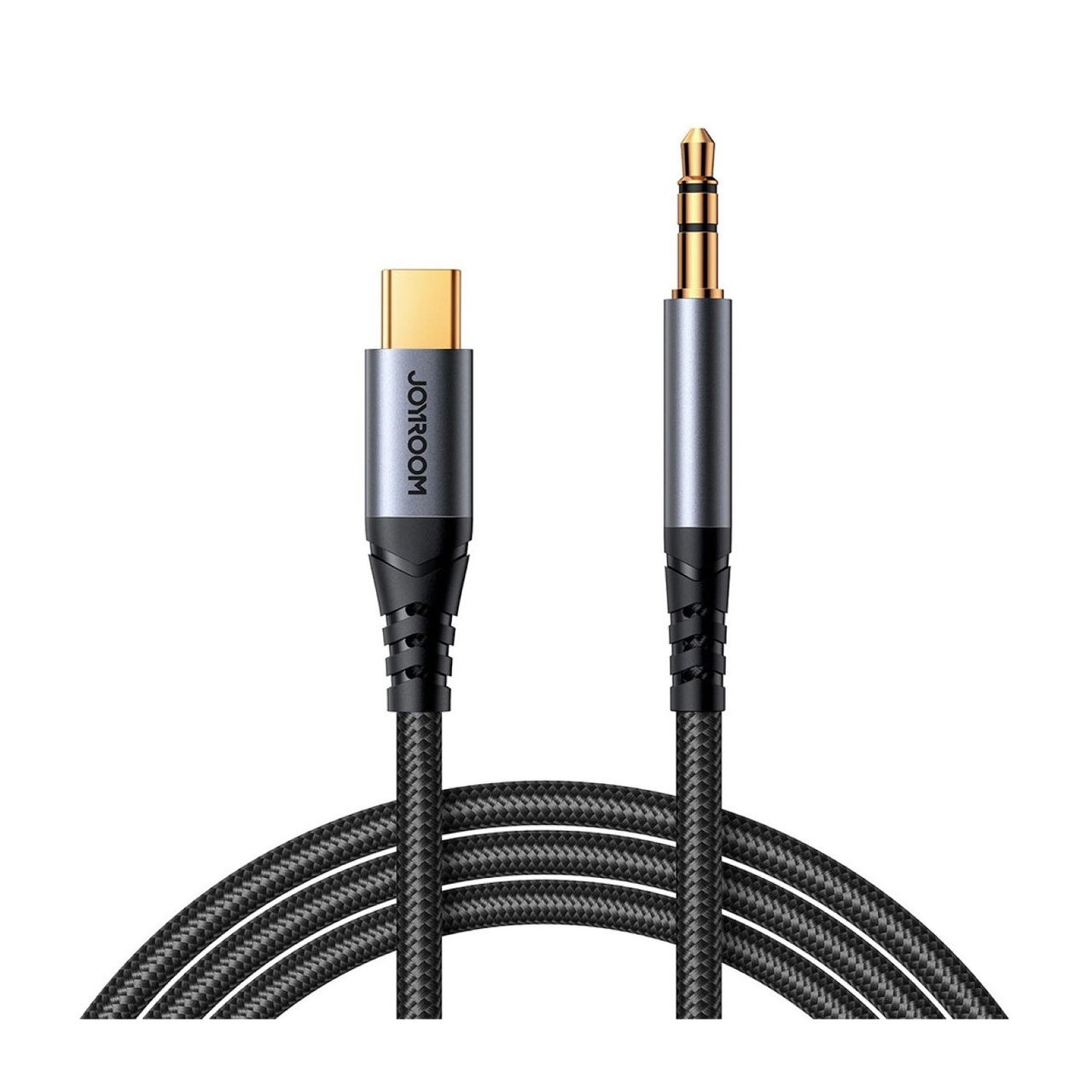 Joyroom Stereo-Audiokabel AUX 3,5 mm Miniklinke – USB-C für Telefon 1,2 m schwarz