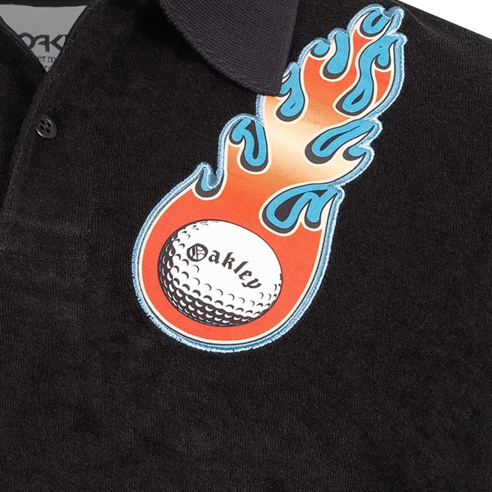 Oakley Golf Flame Terry Herren Polo-Shirt 434445-02E