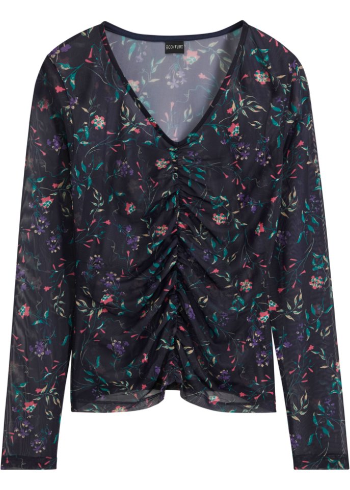 Langarmshirt aus Mesh