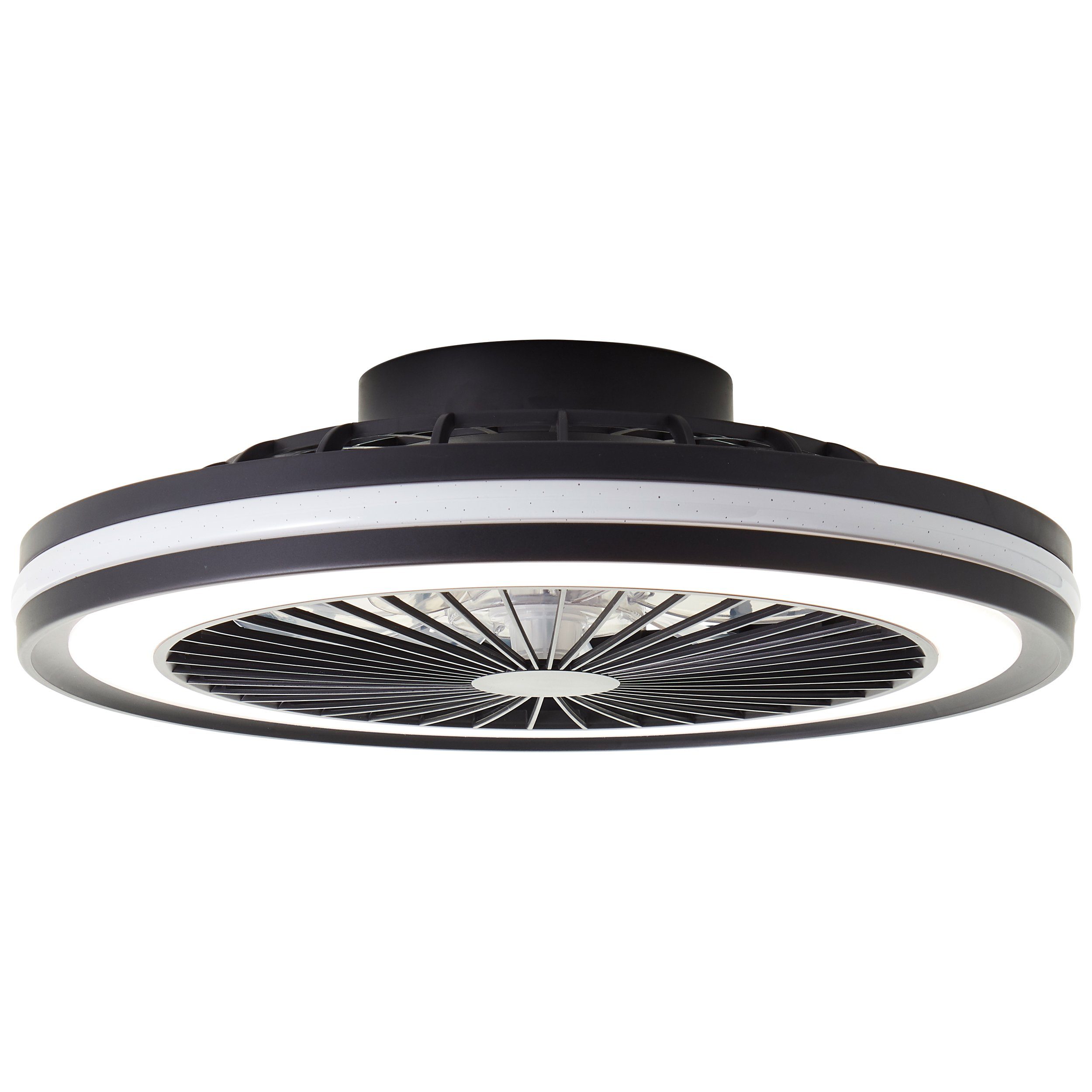 Lightbox LED Deckenleuchte, Ventilatorfunktion, LED fest integriert, warmweiß - kaltweiß, RGB, Deckenlampe, Ventilator, Ø 46,6 cm, Fernbedienung, RGB & CCT