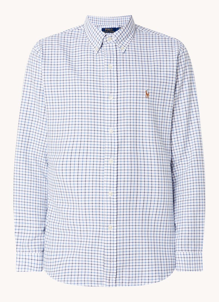 Ralph Lauren Skjorte i normal passform med rutemønster og logobroderi