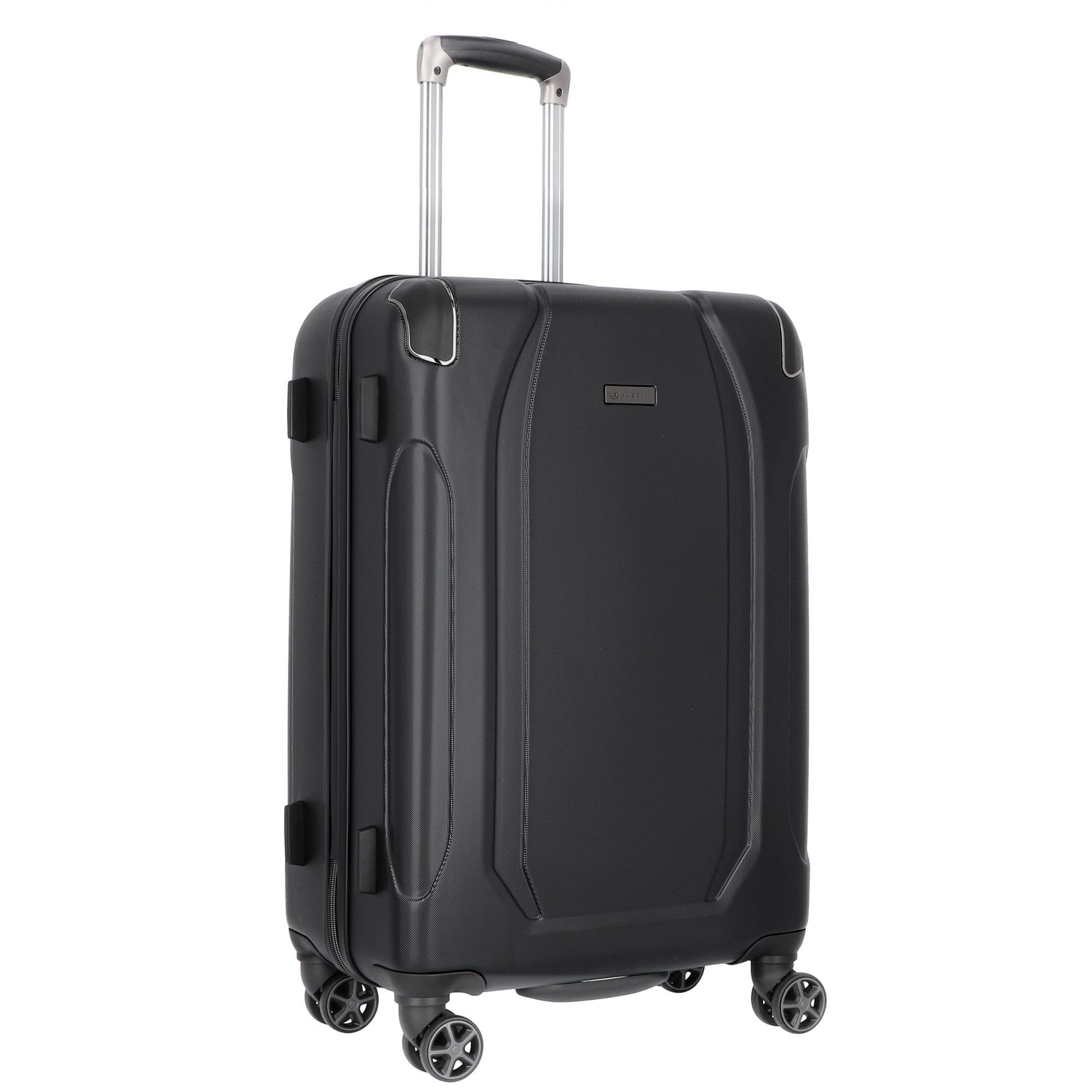 bugatti Trolleyset Valencia, 4 Rollen, (3-teilig, 3 tlg), ABS