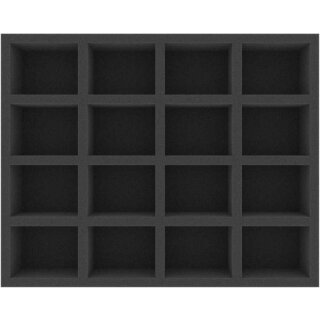 Feldherr 60 mm Full-Size Schaumstoffeinlage mit 16 Fächern