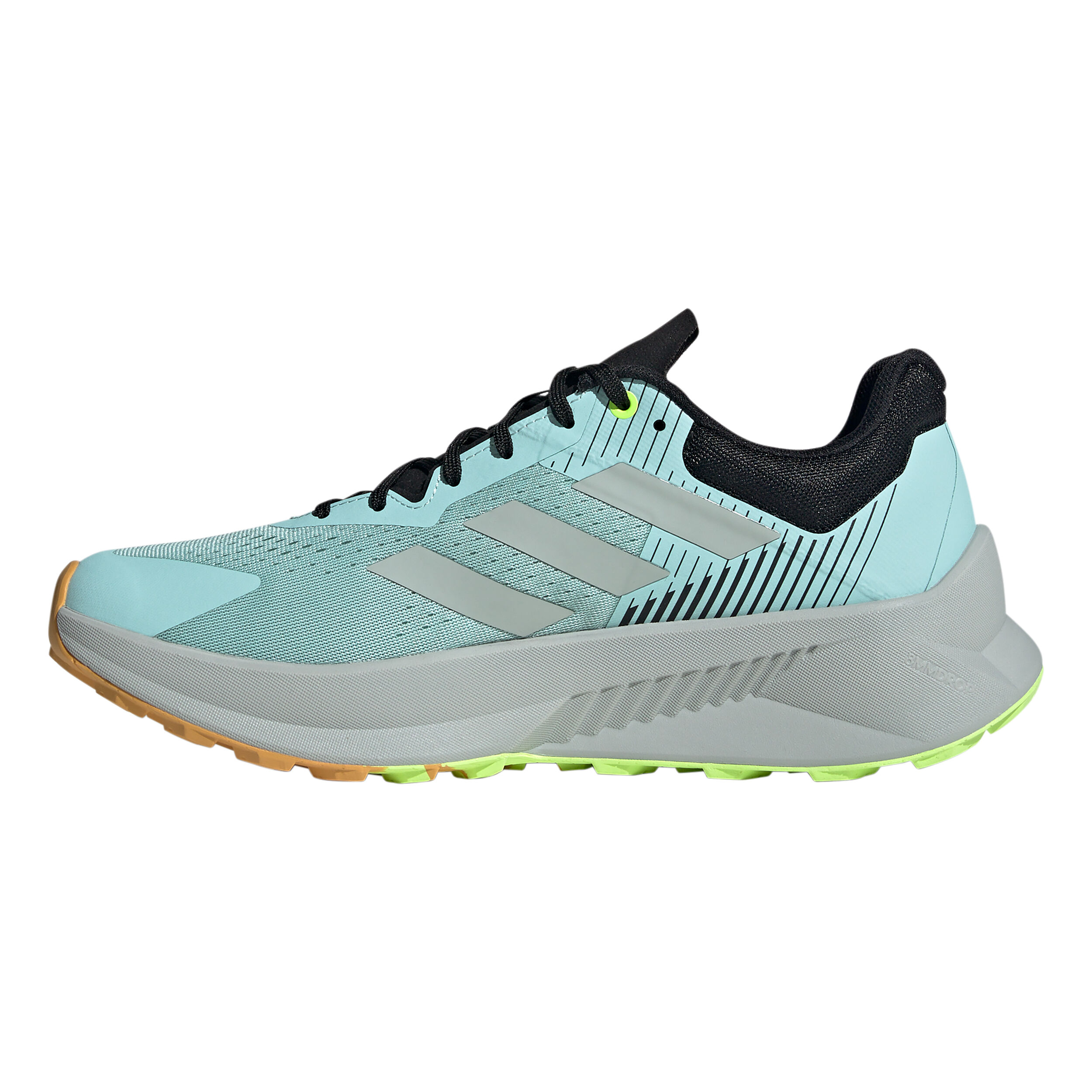 Terrex Soulstride Flow Trailschuh Herren - Grau, Limette