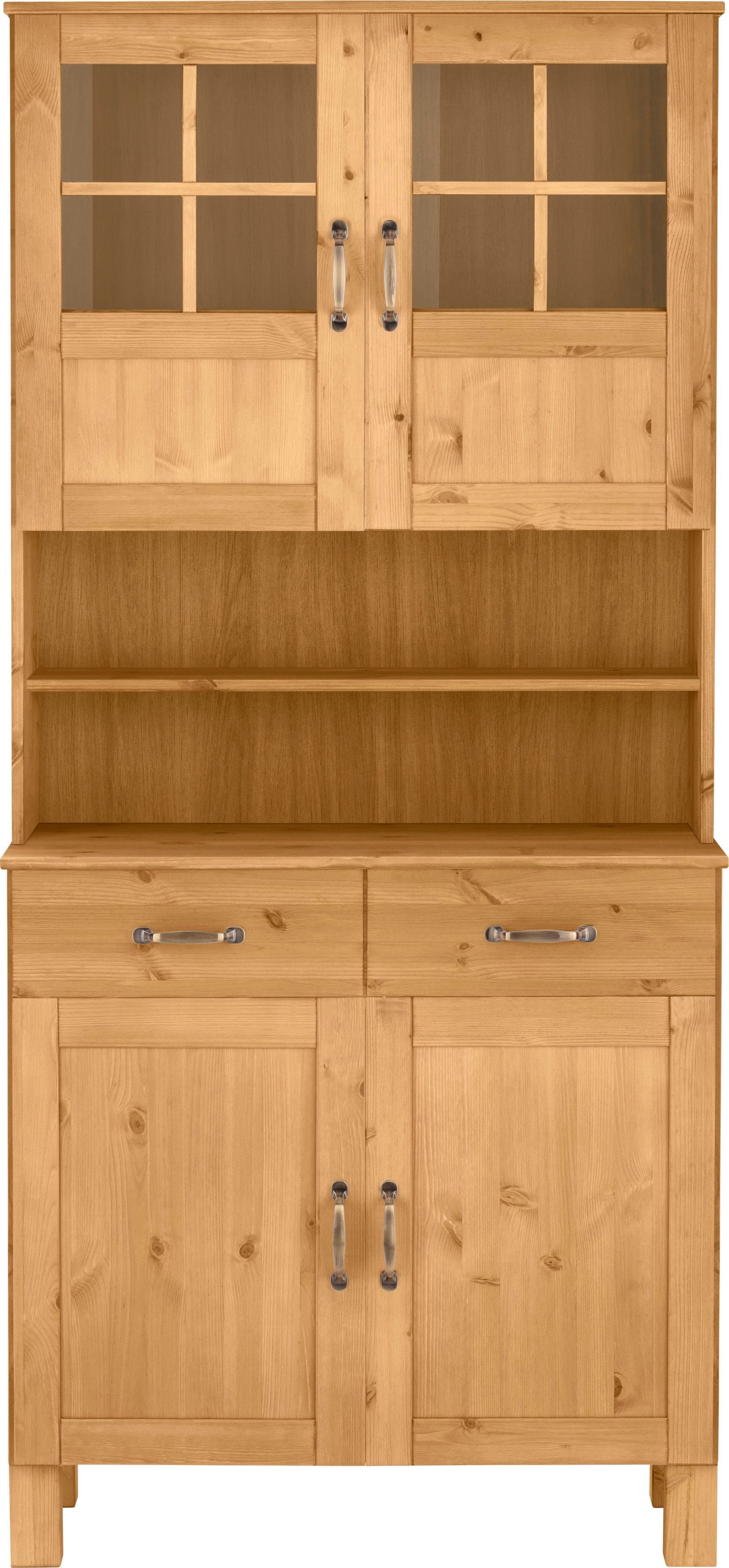 Home affaire Küchenbuffet Alby Breite 85 cm, 2 Glastüren