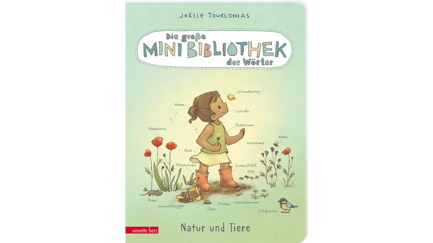Die große Mini-Bibliothek der Wörter - Natur und Tiere: Pappbilderbuch (Die große Mini-Bibliothek der Wörter)
