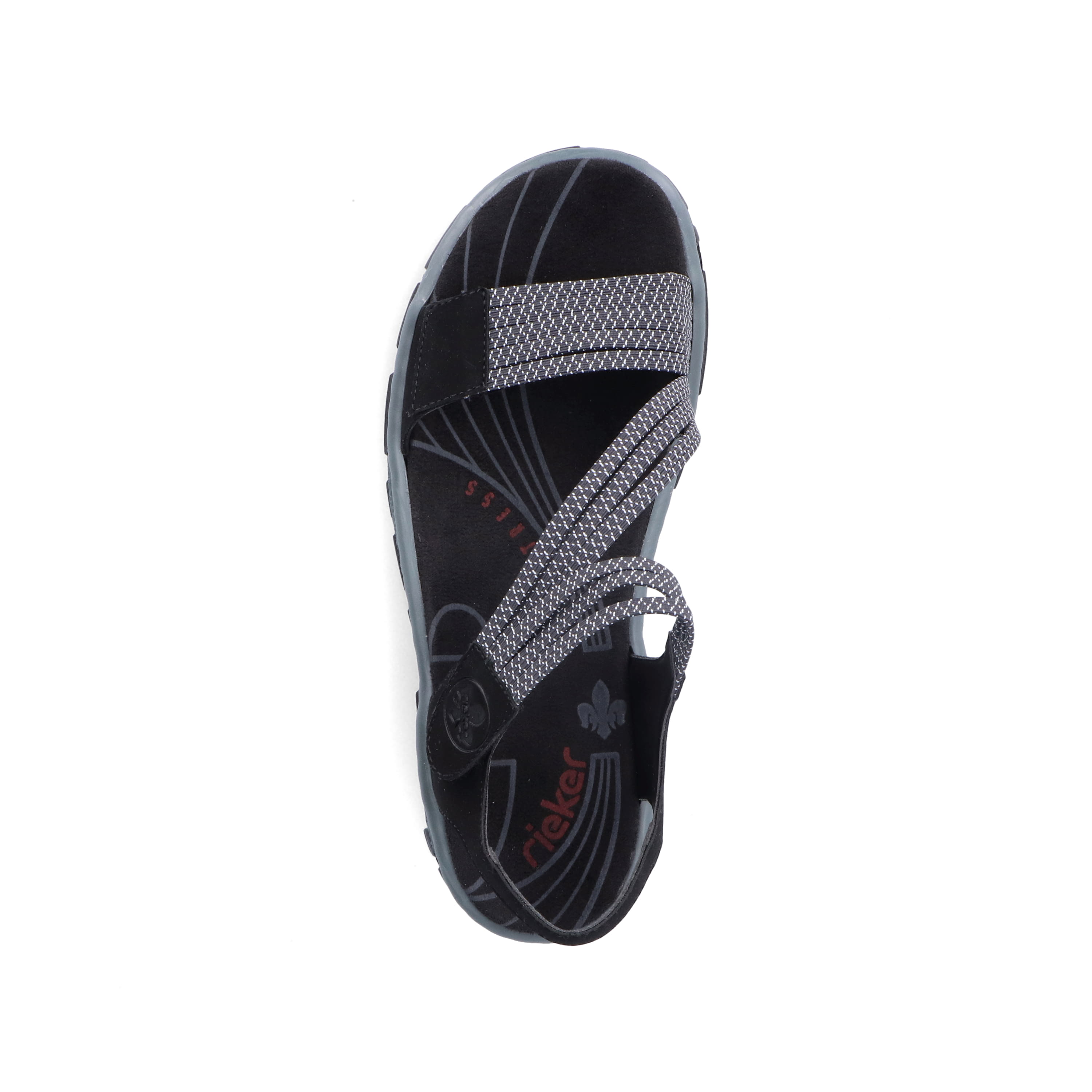 Rieker Damen Trekkingsandalen graphitschwarz