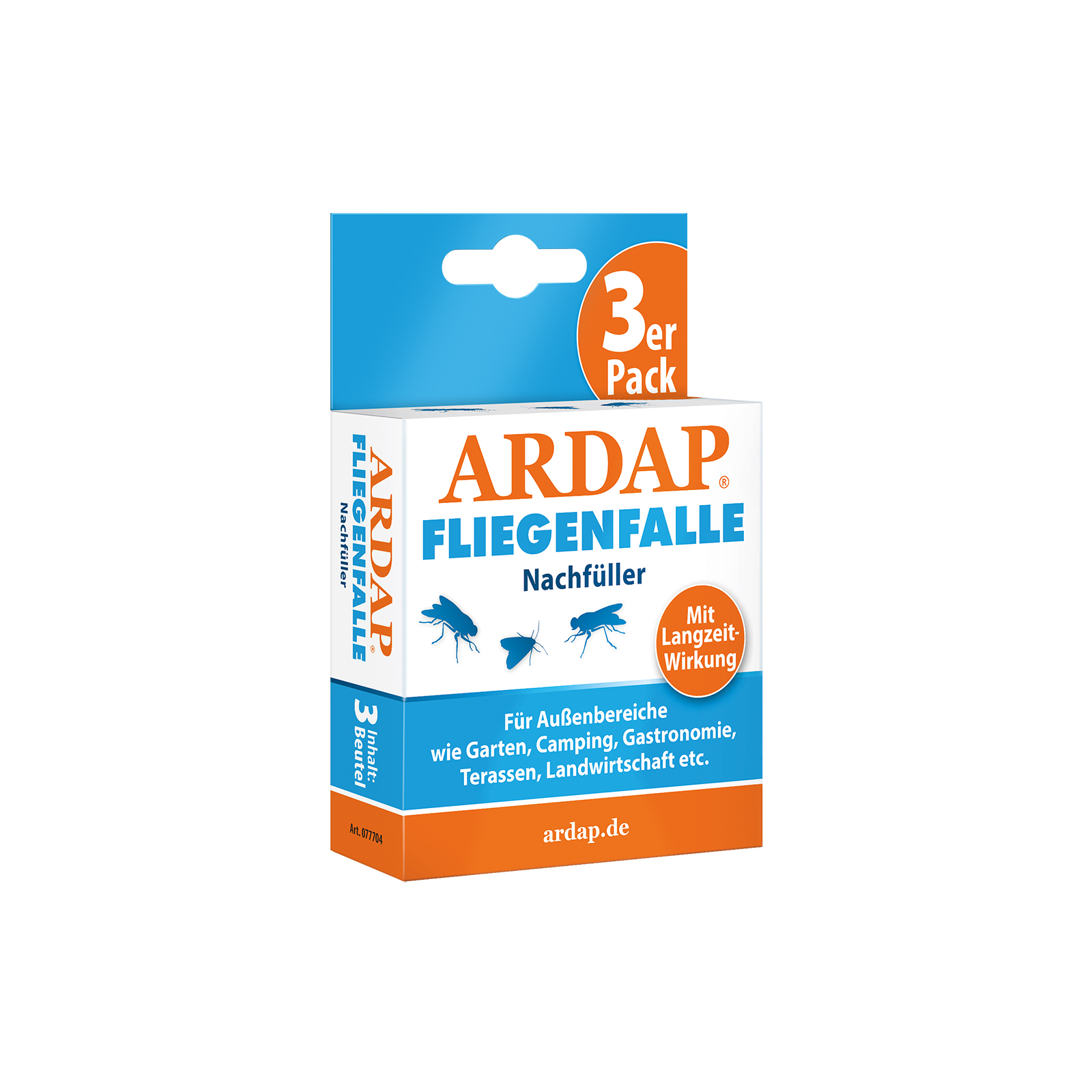 Ardap Zubehör Ardap Fliegenfalle Nachfüller 3er Pack