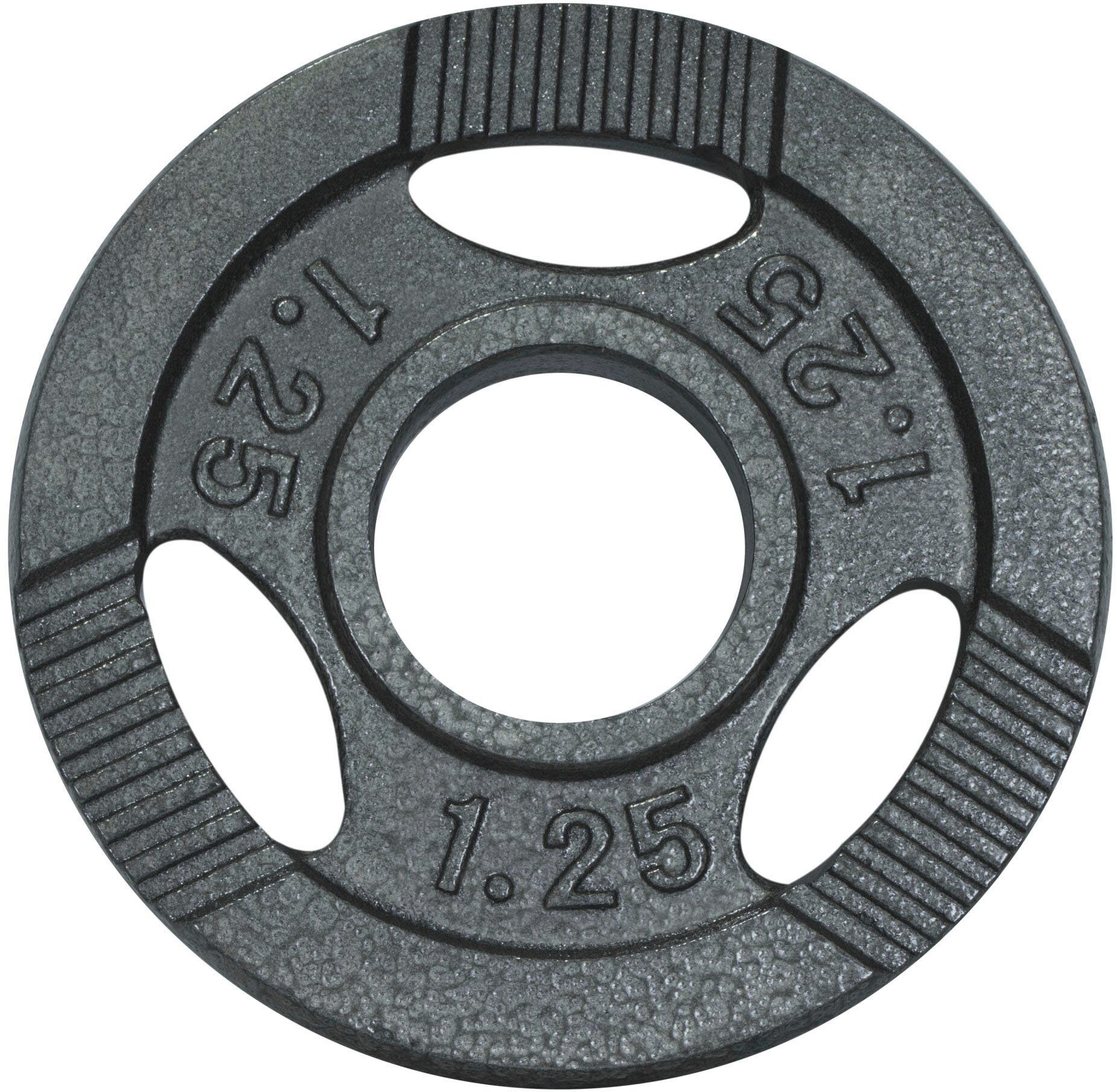 GORILLA SPORTS Hantelscheibe Hantelscheibe aus Gusseisen 20 kg, 1,25 kg