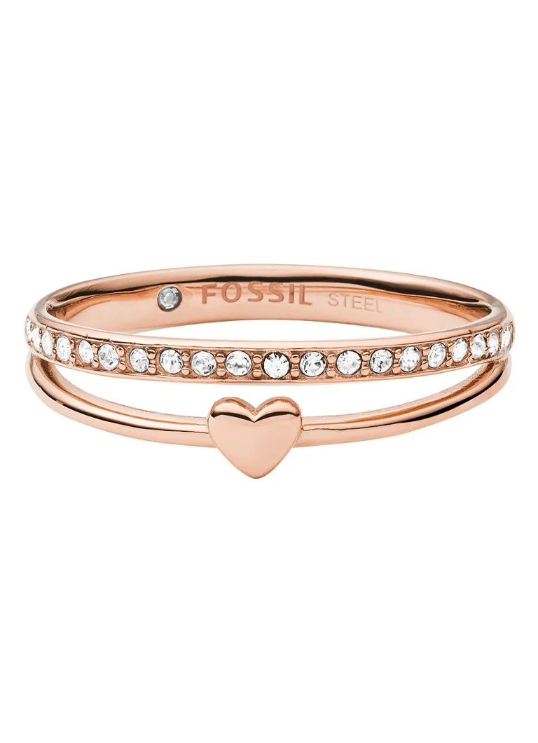 Anello fossile con strass JF03460791