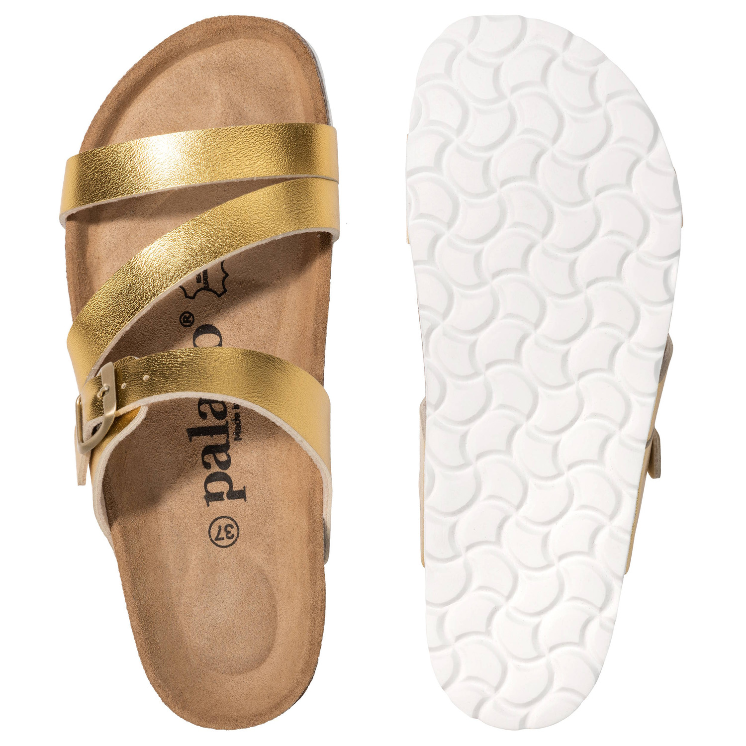 Palado Ikaria Metallic, Pantoletten, Damen, Gold