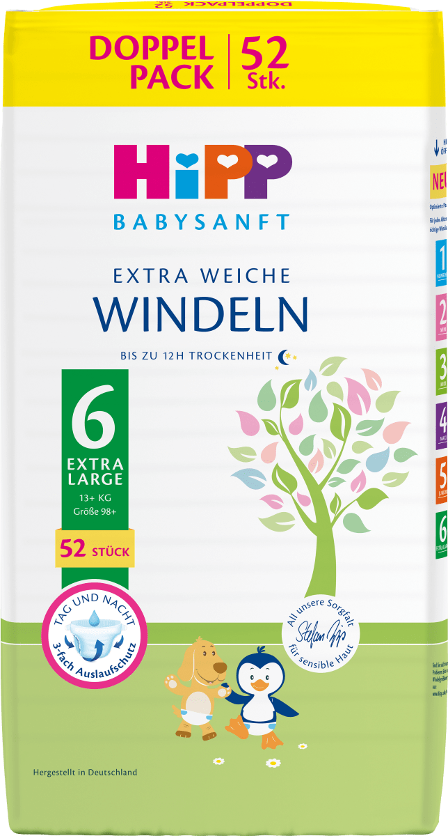Windeln Gr. 6 Extra (13+ kg), Monatspack, 156 St