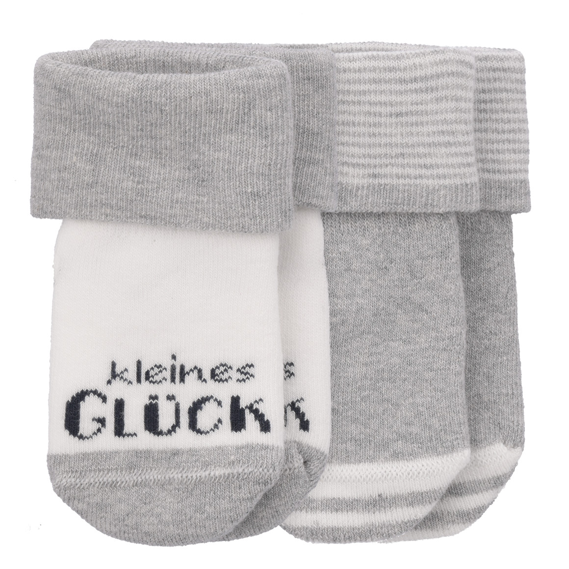 2 Paar Newborn Socken mit Frottee-Ausstattung