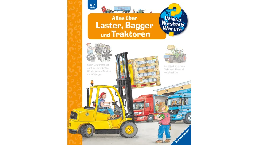 Wieso? Weshalb? Warum? (SW900), Band: 38 - Alles über Laster, Bagger und Traktoren