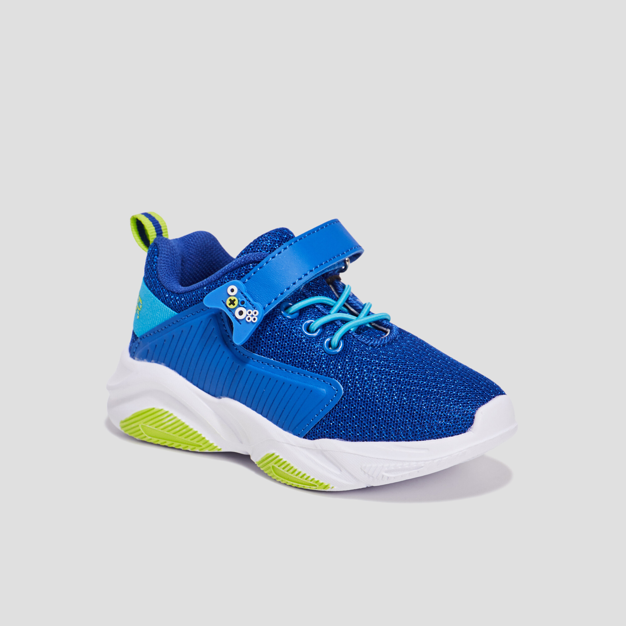 Baskets running à scratchs Liberto bleu garçon | La Halle
