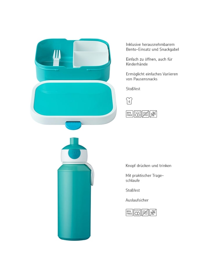 Mepal 2er Set Lunchset Stitch Campus in blau-gelb günstig kaufen onesize
